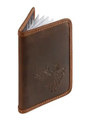 Expressversand Fritzmann Jagdschein-Etui Hirsch Leder Braun